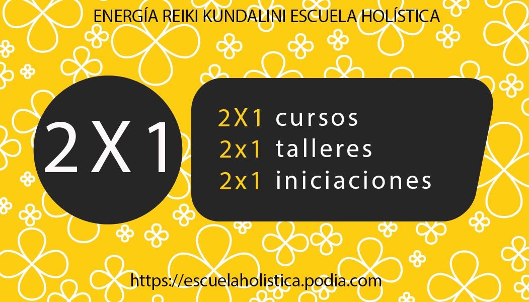 2X1 en cursos, talleres e iniciaciones de la escuela online!