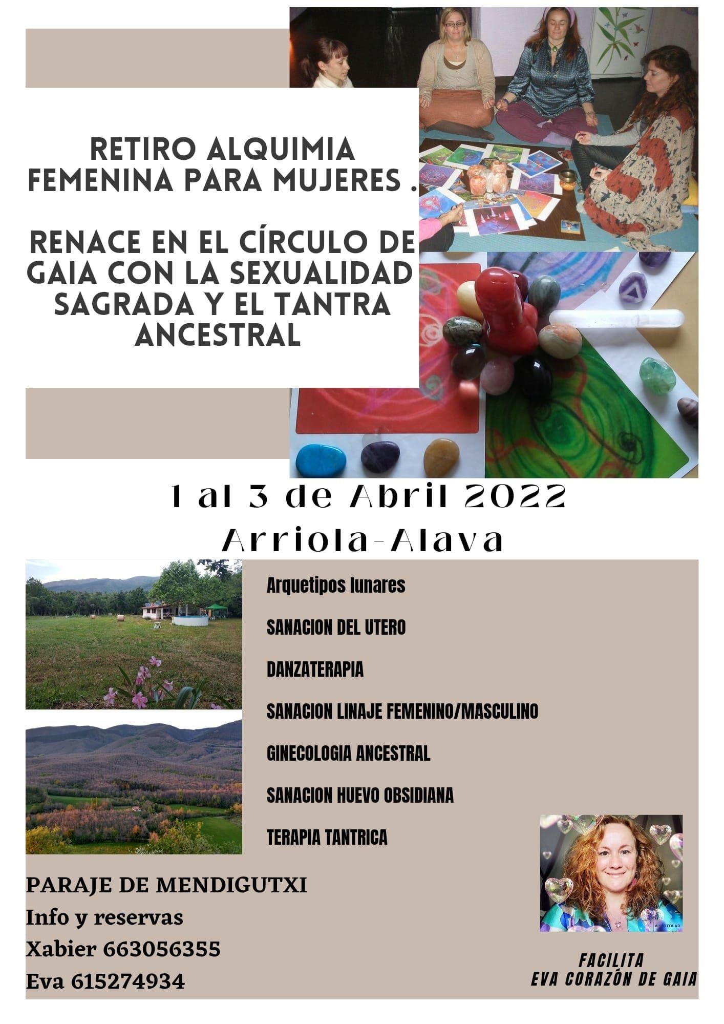 Retiro de sexualidad sagrada, terapia tantrica y alquimia femenina