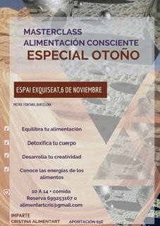 Masterclass Alimentación Consciente Especial Otoño