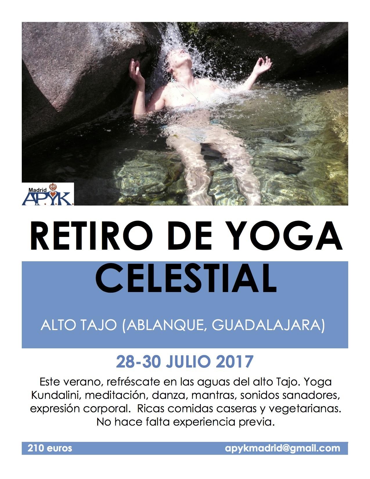 RETIRO DE YOGA KUNDALINI 28-30 JULIO EN EL ALTO TAJO