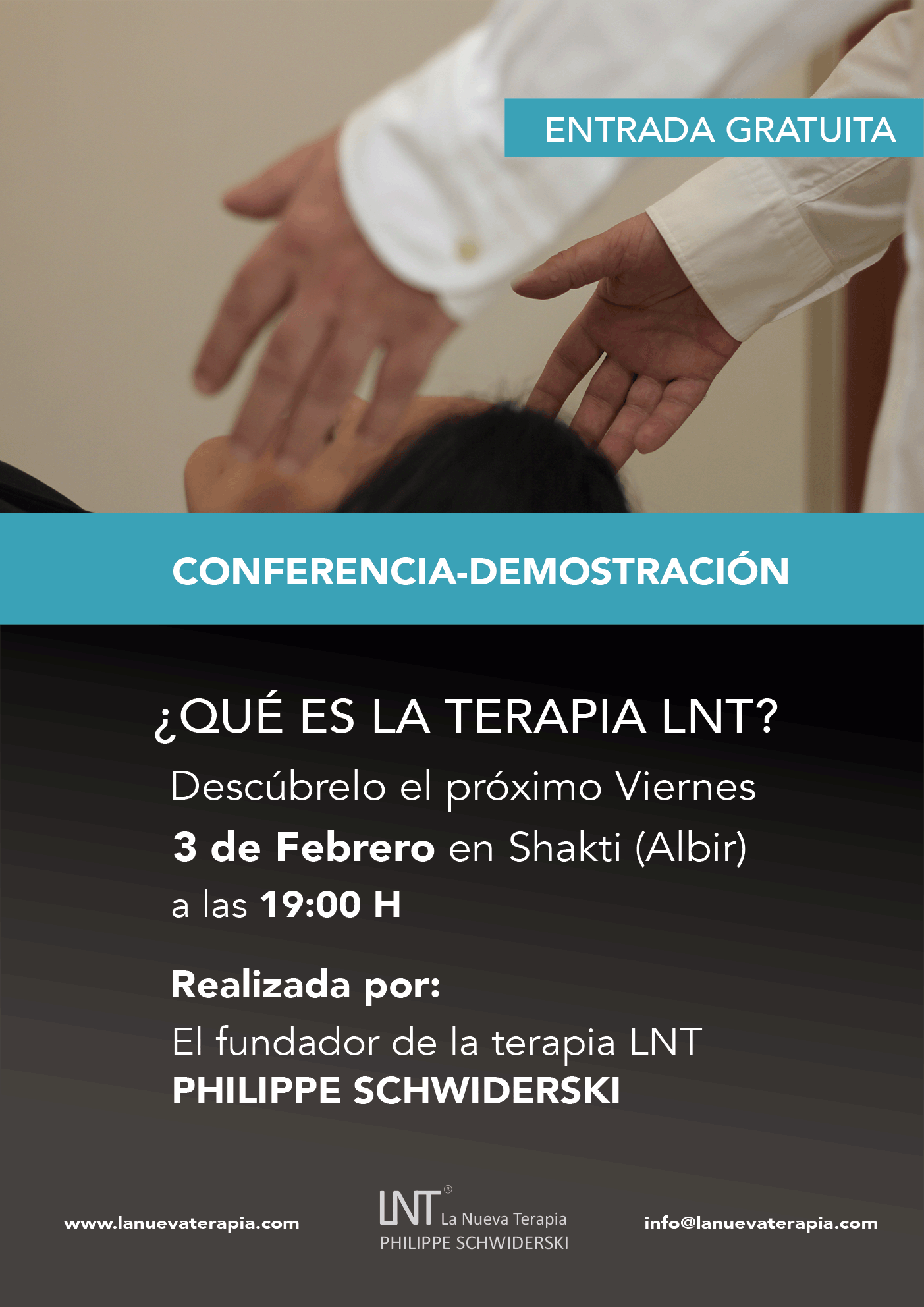 CONFERENCIA GRATUITA LNT EN SHAKTI ALBIR