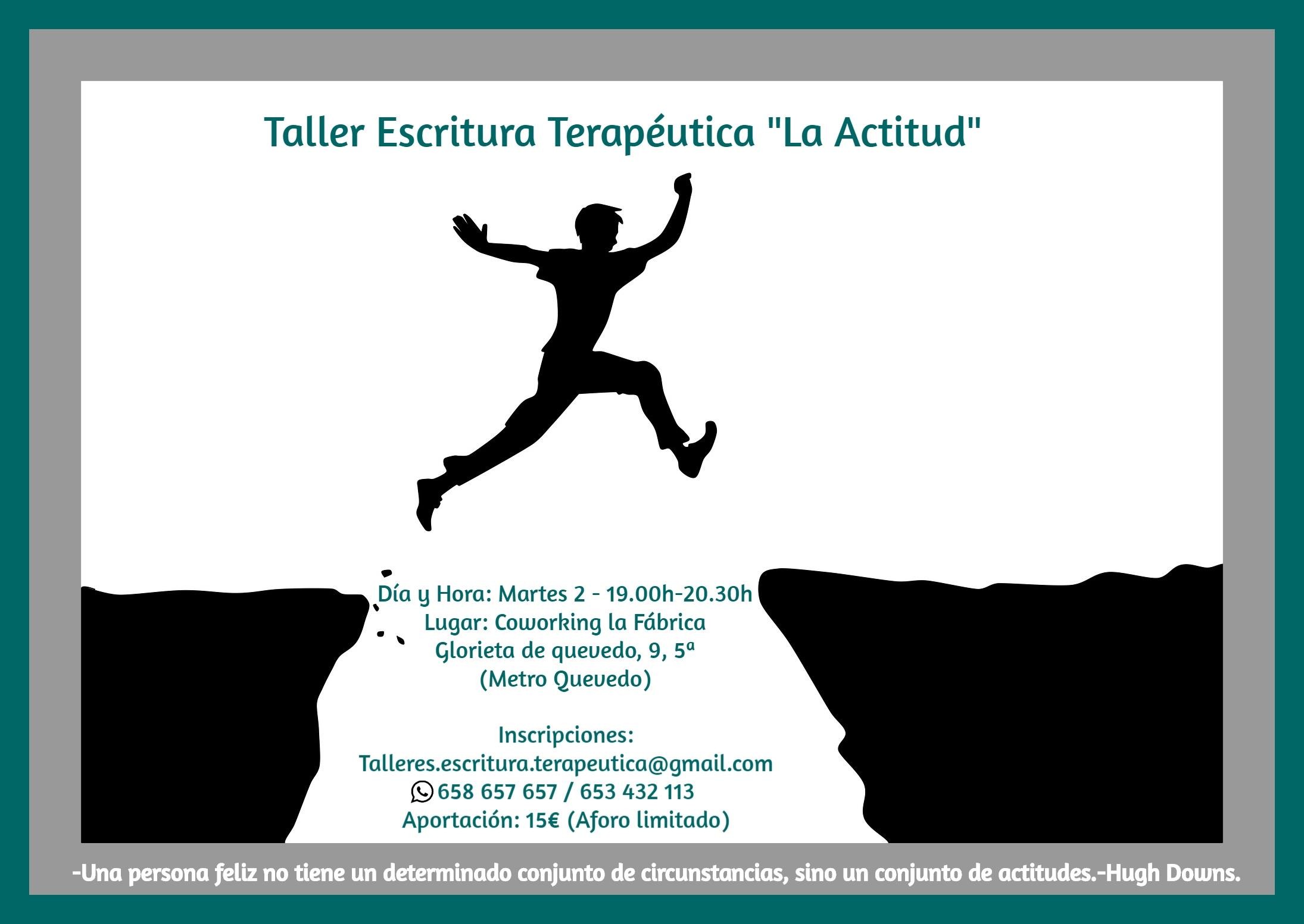 Taller Escritura Terapéutica "La actitud"