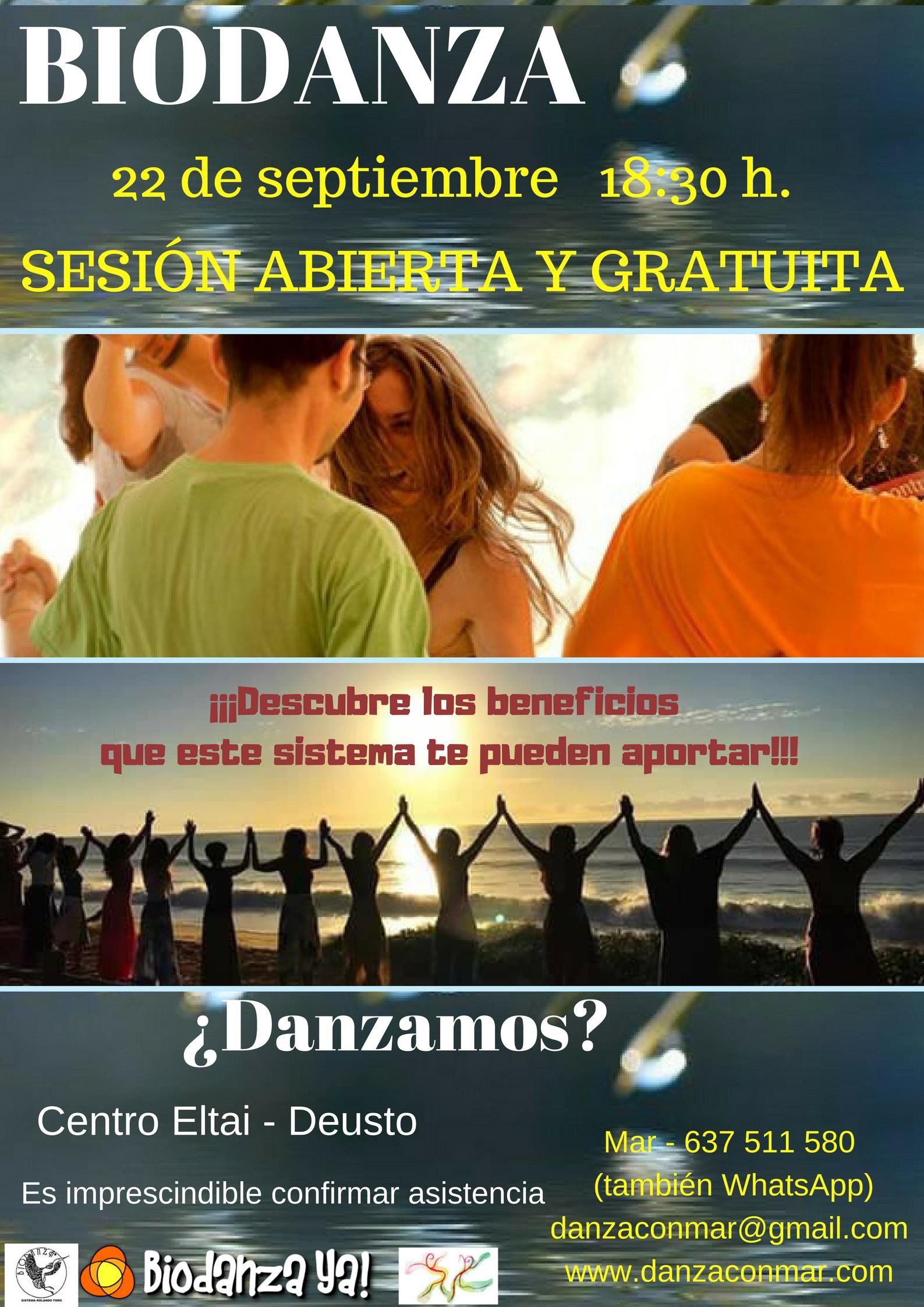 Sesión abierta de Biodanza