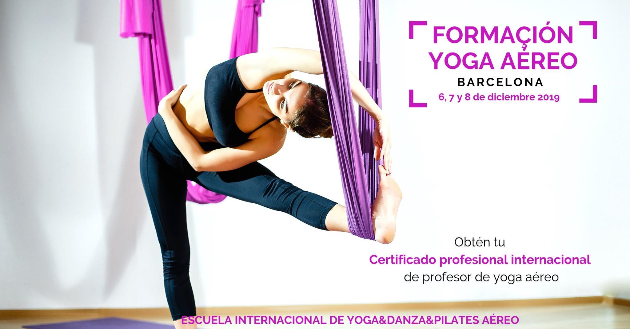 Certificación de YOGA AÉREO en Barcelona