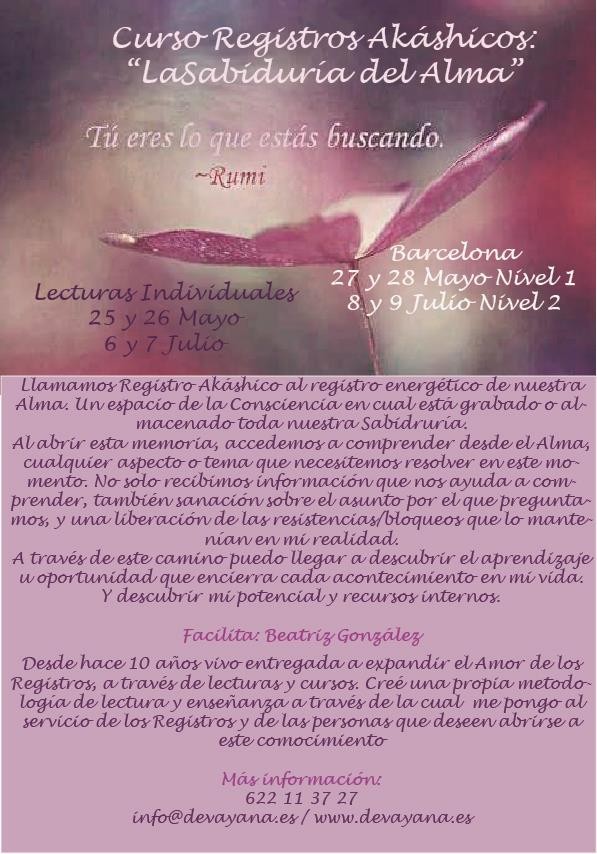 Curso Registros Akáshicos: "La Sabiduría del Alma"