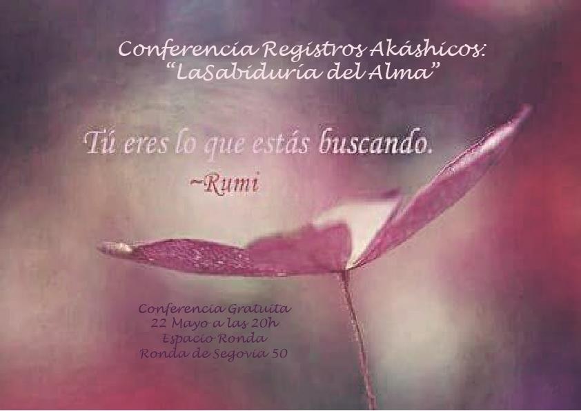 Conferencia Registros Akáshicos: "La Sabiduría del Alma"