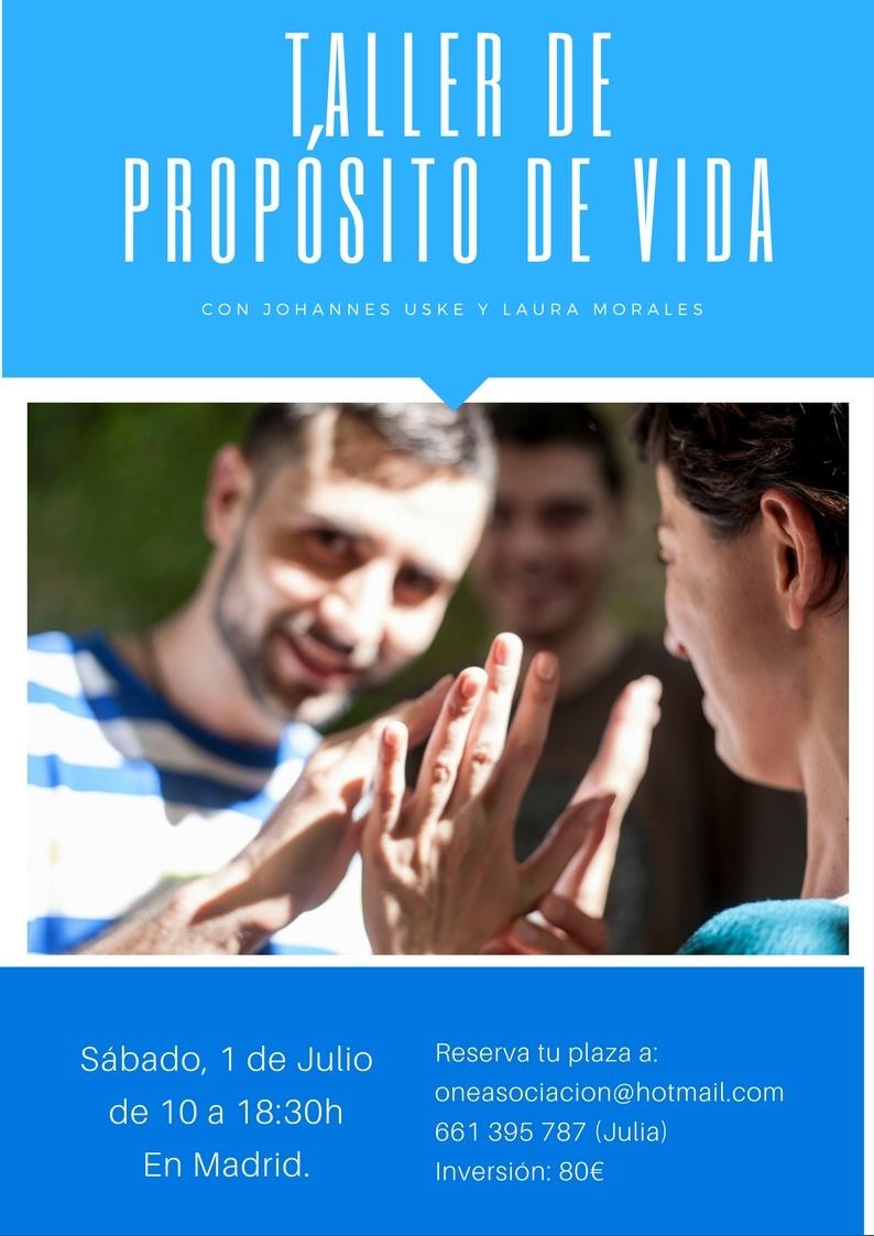 TALLER DEL PROPÓSITO DE VIDA