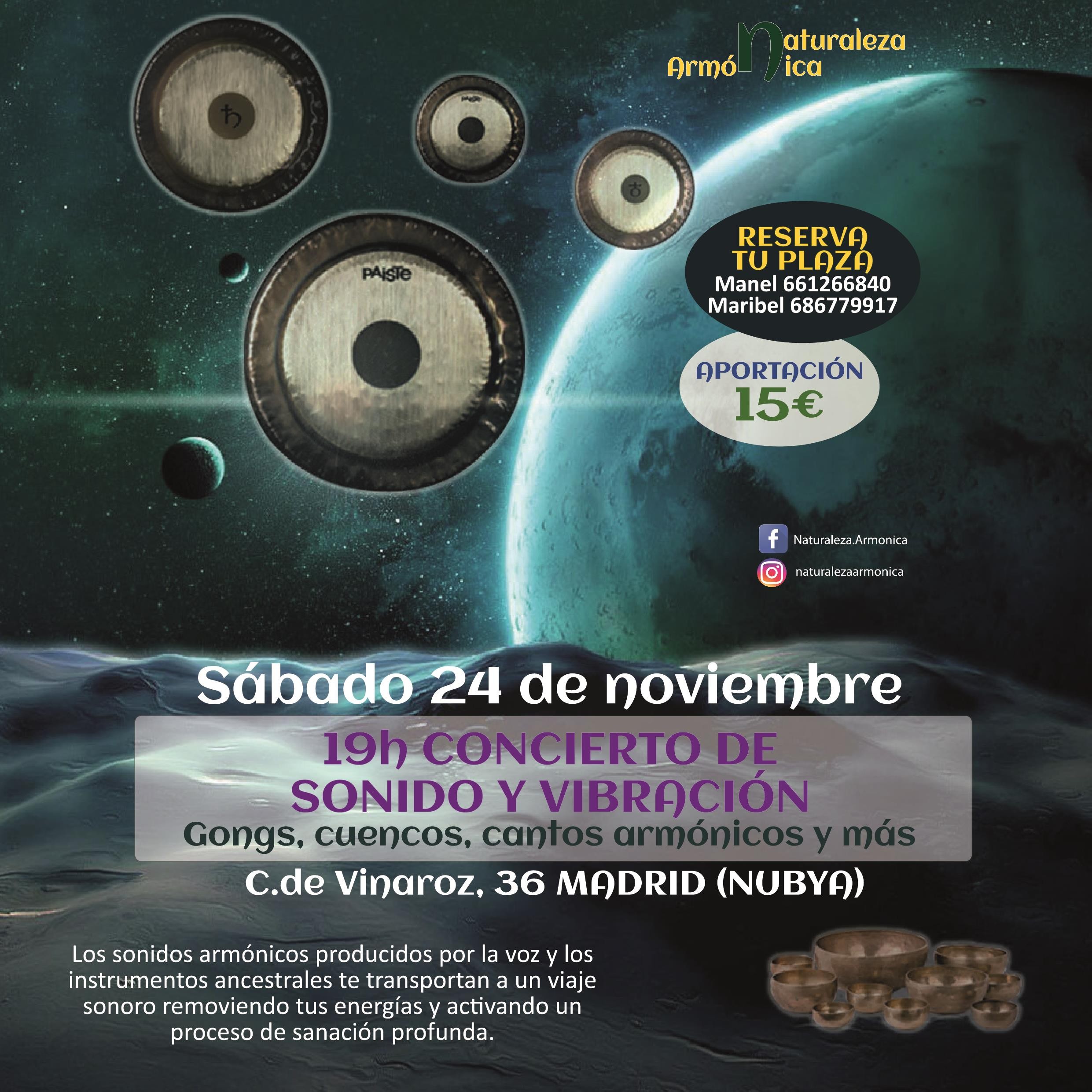 Concierto de sonido y vibración en Madrid