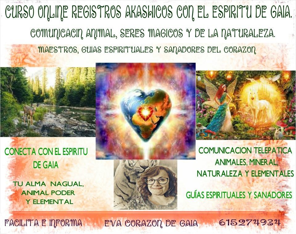 Curso Registro Akashicos con Gaia, comunicación animal y naturaleza